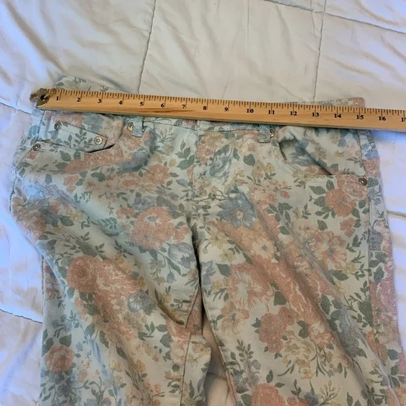 Delia floral skinny stretchy jeans size 9/10 - Picture 5 of 12